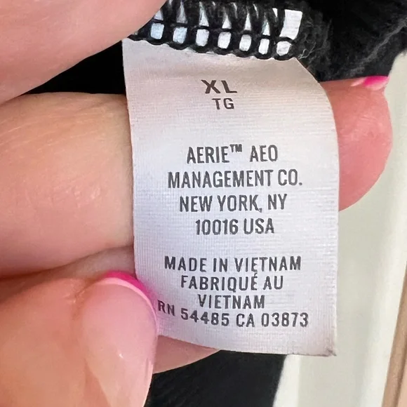 AERIE,🖤 OVERSIZED, BLACK SPLIT SIDE TUNIC SIZE XL - Picture 4 of 6